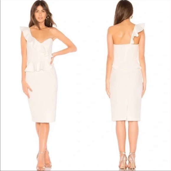 Bardot Camellia One shoulder ruffle dress - Picture 1 of 6